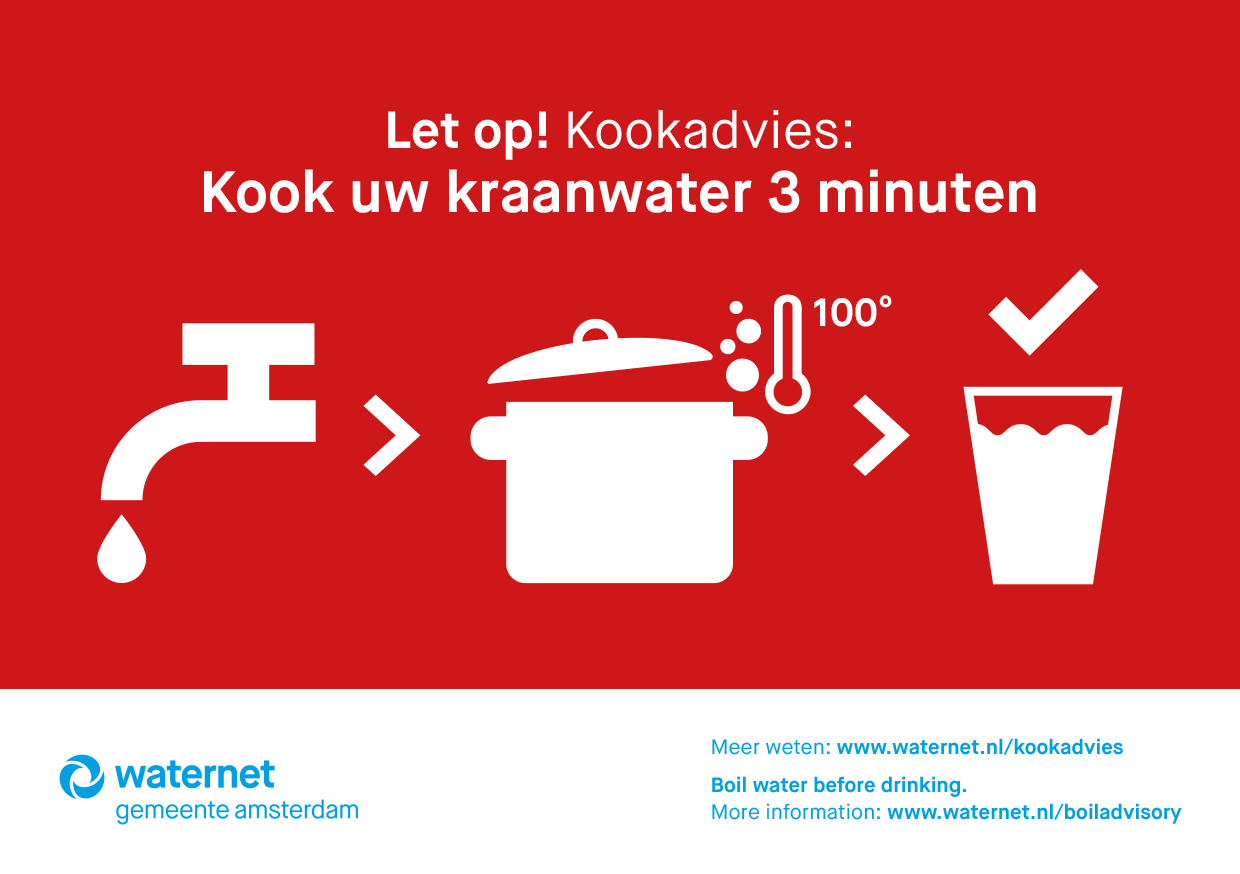 Brievenbuskaart rood Water meeneemmethode