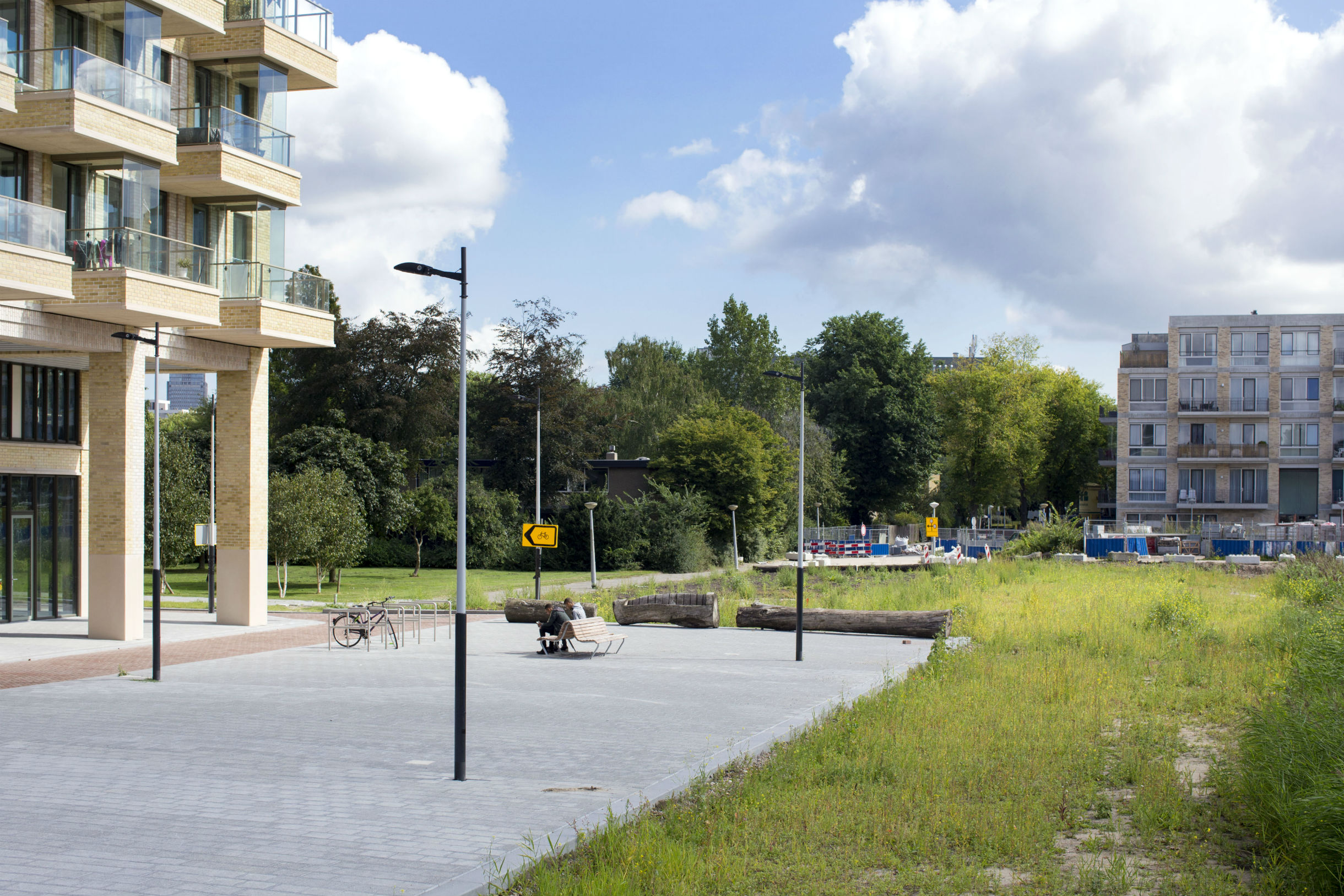 Groenstrook Zuidas in aanleg