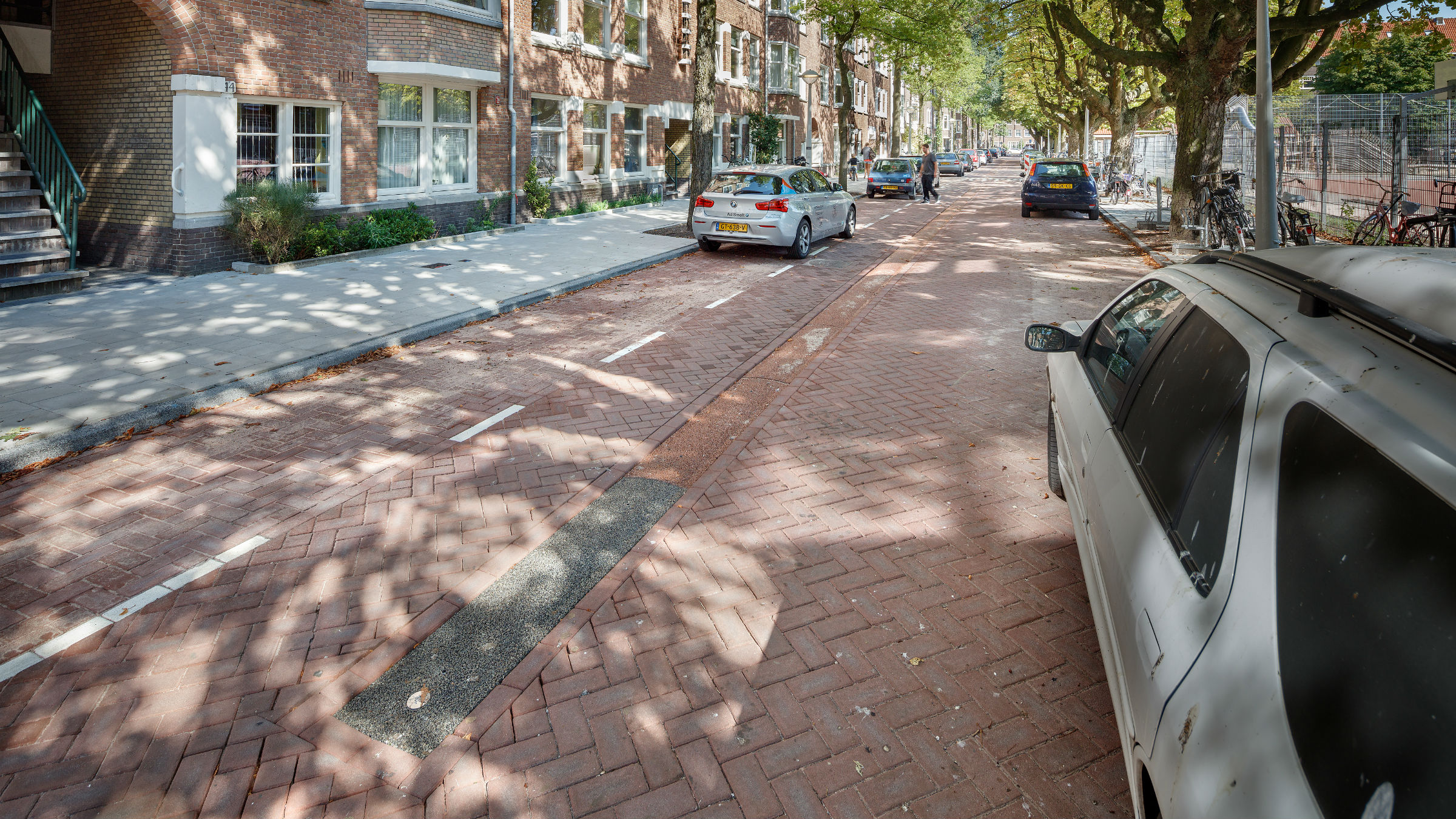 De Argonautenstraat in Amsterdam met speciale strook